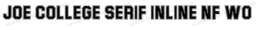 Joe College Serif Inline NF W05字体转换